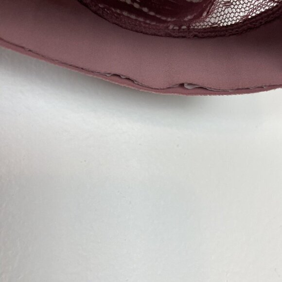 Tahari Mauve Push Up Lace Trim Raw Hem Bra Size 36C - Picture 2 of 4
